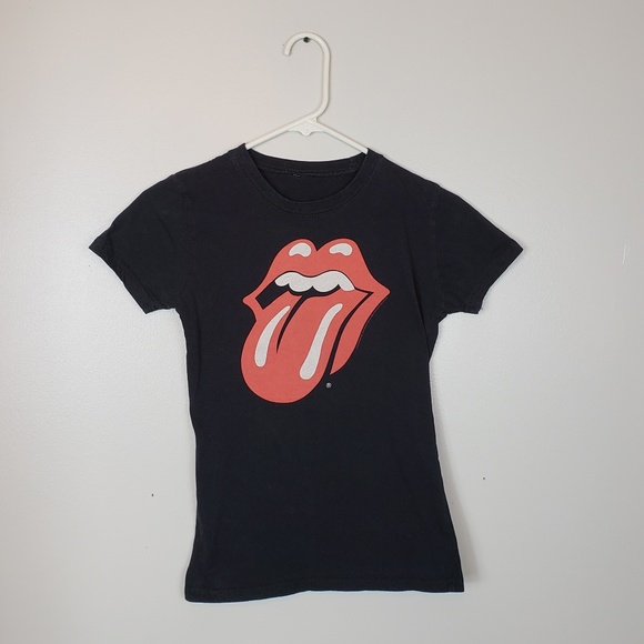 The Rolling Stones Tongue Logo Ladies XS Shirt - Picture 2 of 2